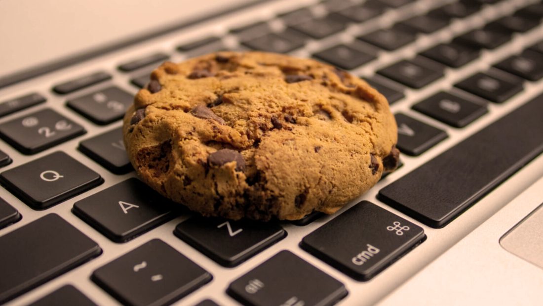 Cookies (koekje) op toetsenbord