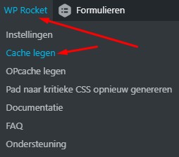 Server cache legen in WP Rocket